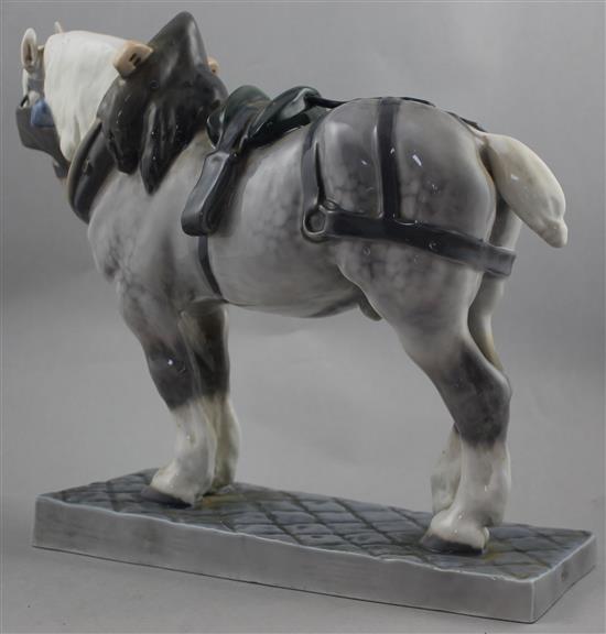 A Royal Copenhagen figure of a shire horse, modelled by E.F. Buenesen c.1995, 28.5cm